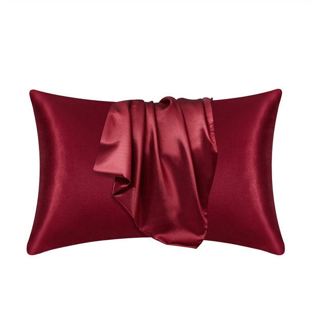 100% Natural Mulberry Silk Pillow Case Real Silk Protect Hair Skin Pillowcase Any Size Customized Bedding Pillow Cases Cover Pillowcases & Shams DailyAlertDeals red 51x66cm 1pc 