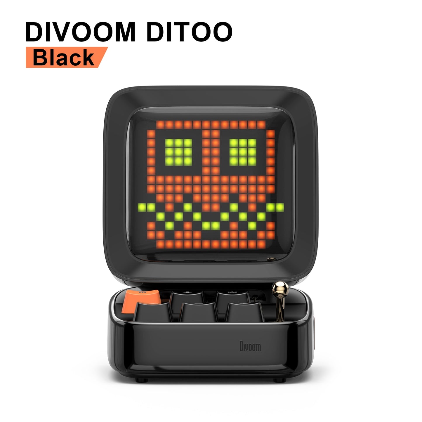 Divoom Ditoo-Pro Retro Pixel Art Bluetooth Portable Speaker Alarm Clock DIY LED Display Board, Cute Gift Home Light Decoration Bluetooth Portable Speaker DailyAlertDeals China Black Speaker