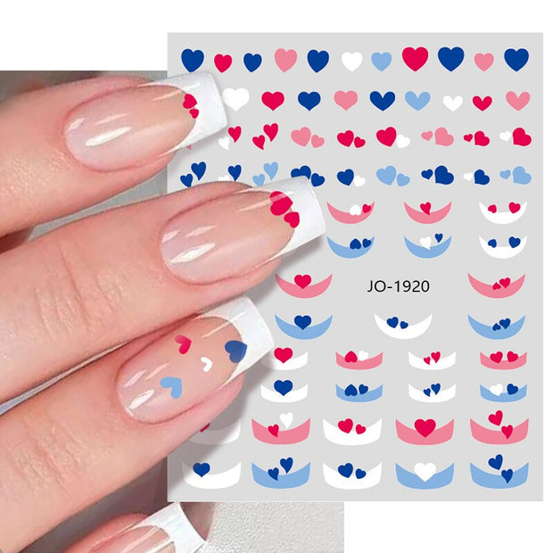 Purple Heart Love Design 3D Nail Sticker English Letter Stickers Face Pattern Trasnfer Sliders Valentine Nail Art Decoration 0 DailyAlertDeals 1920  