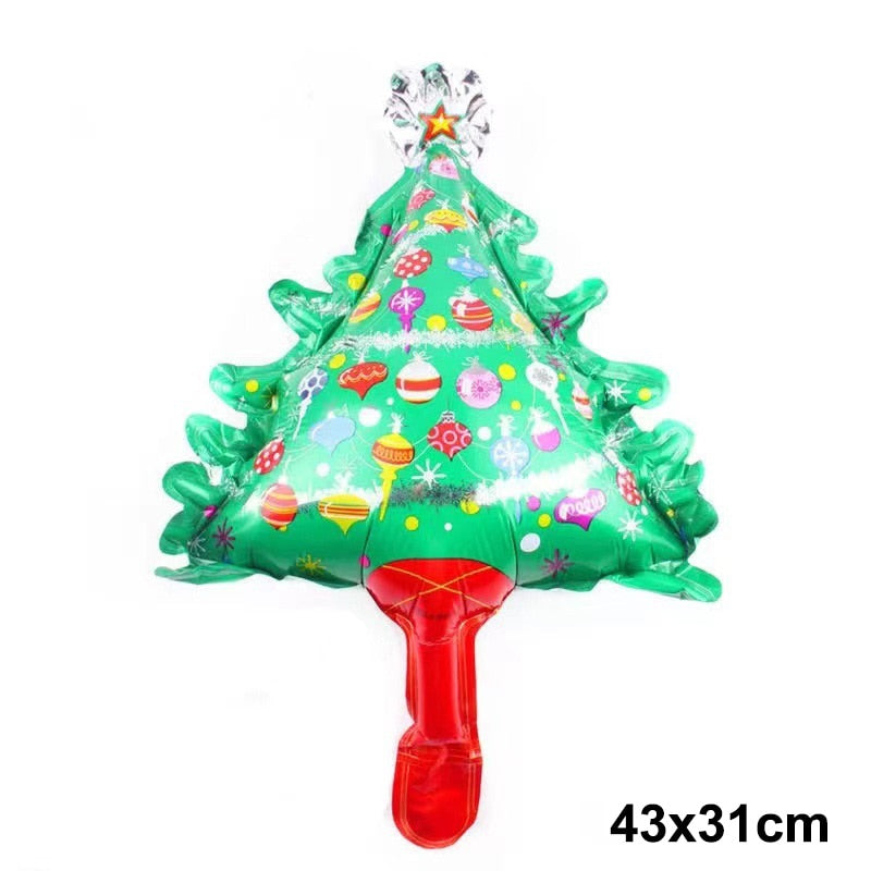 1pc Jumbo Gingerbread Man Foil Balloons Christmas Balloon Xmas Helium Foil Balloon Christmas Party Supplies New Year Decoration 0 DailyAlertDeals mini Xmas tree As pitures show 