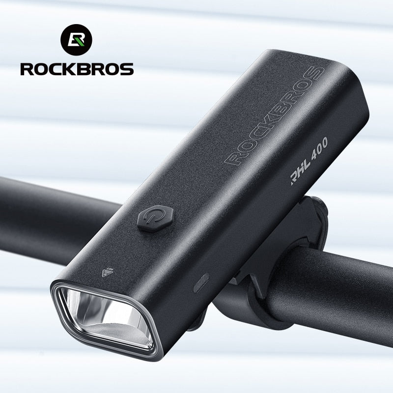 ROCKBROS Bike Light Rainproof Type-C Charging LED 2000mAh MTB Front Lamp Headlight Aluminum Ultralight Flashlight Bicycle Light USB Charging LED Flashlight for Bicycle DailyAlertDeals   