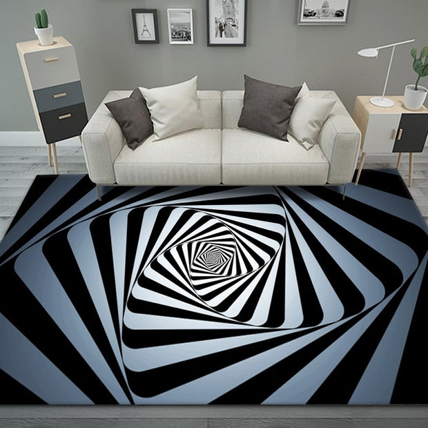 3D Vortex Illusion Carpet Entrance Door Floor Mat Abstract Geometric Optical Doormat Non-slip Floor Mat Living Room Decor Rug Carpets & Rugs DailyAlertDeals   