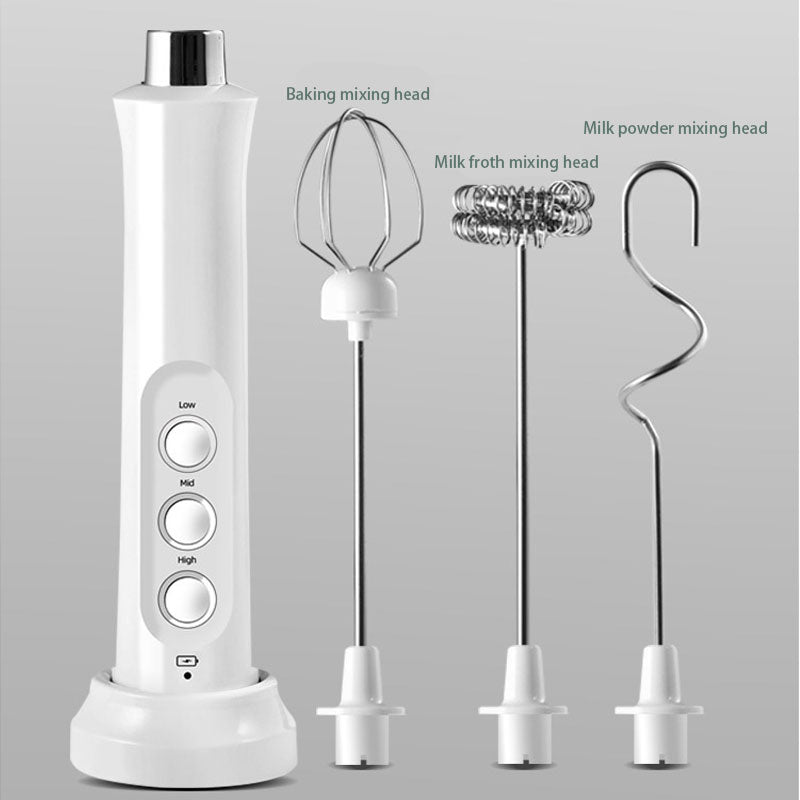 3 In 1 Portable Electric Milk Frother Mini Foam Maker Handheld Foamer High Speeds Drink Mixer Coffee Foamer Food Blender Milk Frothers & Steamers DailyAlertDeals   