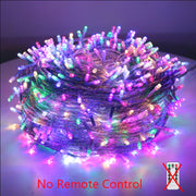 Fairy Lights 10M-100M Led String Garland Christmas Light Waterproof For Tree Home Garden Wedding Party Outdoor Indoor Decoration RGB LED Light String DailyAlertDeals Multicolor China 10M 100LED 220V EU