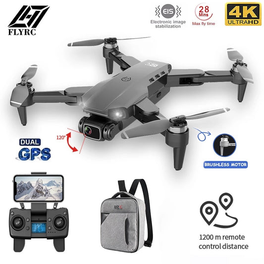 L900 PRO GPS Drone 4K HD Professional Dual Camera Aerial Stabilization Brushless Motor Foldable Quadcopter Helicopter RC 1200M CAMERA DRONE DailyAlertDeals   