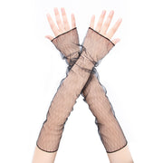 Stylish Long Black Fishnet Gloves Womens Fingerless Gloves Girls Dance Gothic Punk Rock Costume Fancy Gloves Fingerless Gloves DailyAlertDeals style 3 5 One Size 