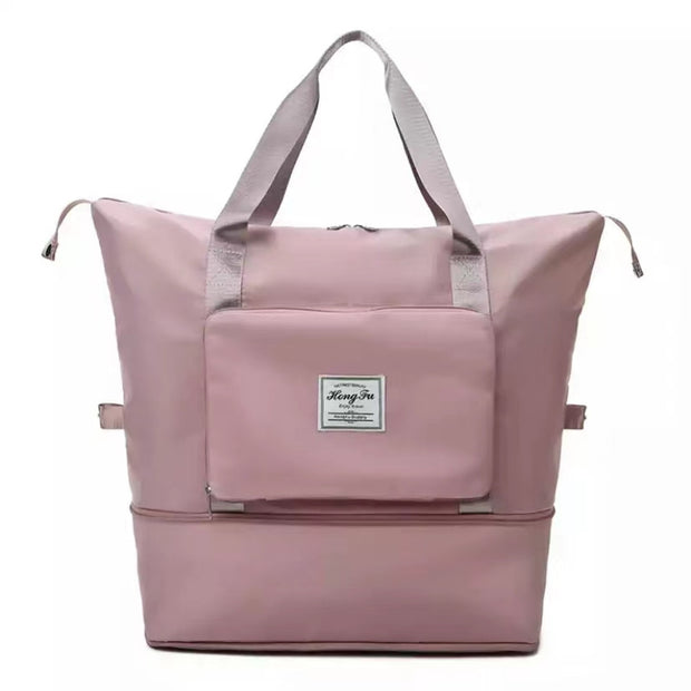 Folding Travel Bags Waterproof Tote Travel Luggage Bags for Women 2022 Large Capacity Multifunctional Travel Duffle Bags Handbag 0 DailyAlertDeals pink  