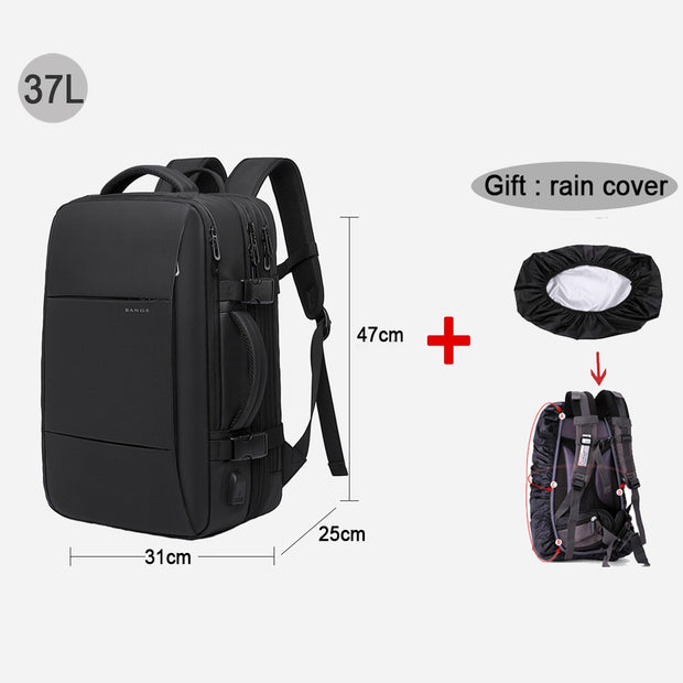 High Quality Brand 17.3 Laptop Backpack Large Waterproof School Backpacks USB Charging Men Business Travel Bag Big Backpack Man 0 DailyAlertDeals 37 L  