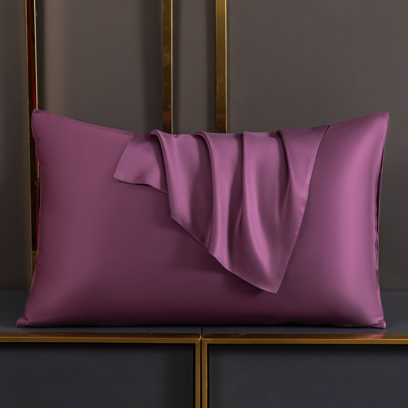 100% Natural Mulberry Silk Pillow Case Real Silk Protect Hair Skin Pillowcase Any Size Customized Bedding Pillow Cases Cover Pillowcases & Shams DailyAlertDeals Purple 50x65cm 1pc 