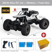 ZWN 1:12 / 1:16 4WD RC Car With Led Lights 2.4G Radio Remote Control Cars Buggy Off-Road Control Trucks Boys Toys for Children RC Car for fun DailyAlertDeals 28CM Silver 2B Alloy China 