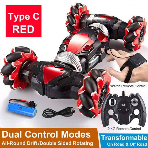 RC Car 4WD Radio Control Stunt Car Gesture Induction Twisting Off-Road Vehicle Drift RC Toys With Light &amp; Music RC Car Toys for children DailyAlertDeals   