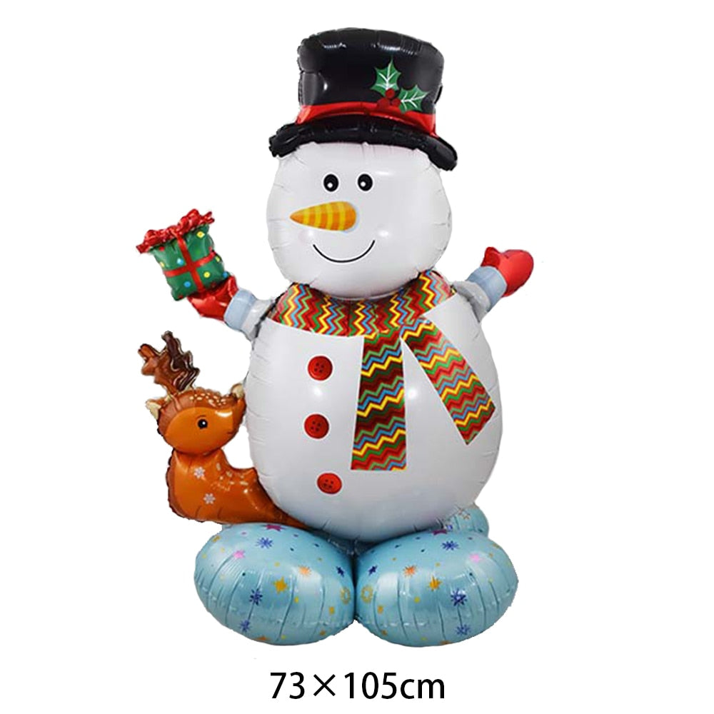 1pc Jumbo Gingerbread Man Foil Balloons Christmas Balloon Xmas Helium Foil Balloon Christmas Party Supplies New Year Decoration 0 DailyAlertDeals light green As pitures show 