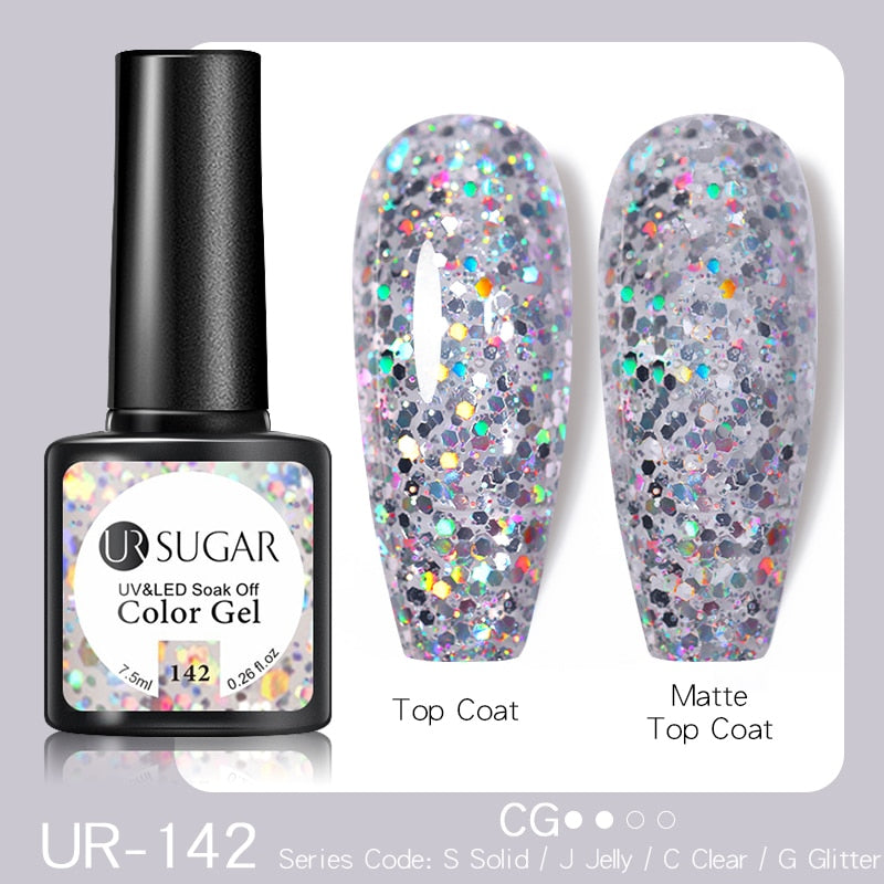 UR SUGAR Fluorescent Gel Nail Polish Neon Yellow Green Blue Color Gel Soak Off UV Nail Gel Varnish For Nail Art Top Coat Neon Fluorescent Gel Nail Polish DailyAlertDeals UR-142  