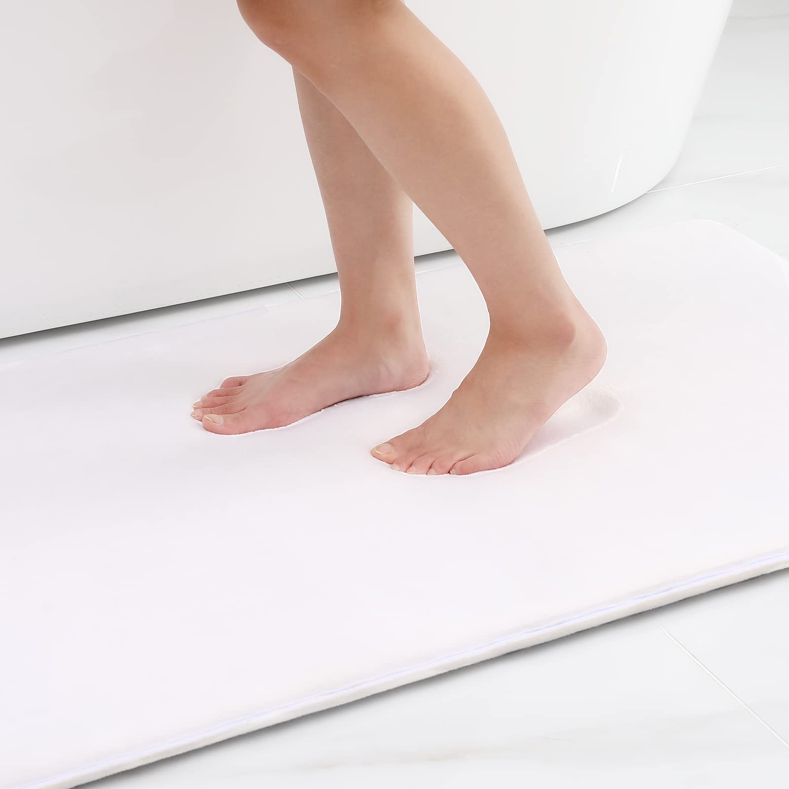 Memory Foam Bath Mat Anti-Slip Shower Carpet Soft Foot Pad Decoration Floor Protector Absorbent Quick Dry Bathroom Rug Mats & Rugs DailyAlertDeals   
