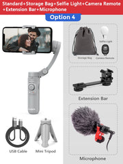 3-Axis Foldable Smartphone Handheld Gimbal Cellphone Video Record Vlog Stabilizer for iPhone 13 Xiaomi Huawei Samsung camera stabilizers DailyAlertDeals Poland Option 4 