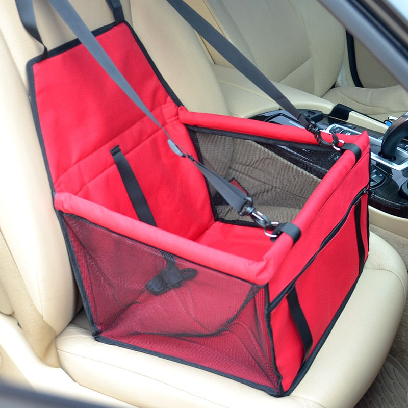 CAWAYI KENNEL Travel Dog Car Seat Cover Folding Hammock Pet Carriers 0 DailyAlertDeals Red 40x30x25cm China