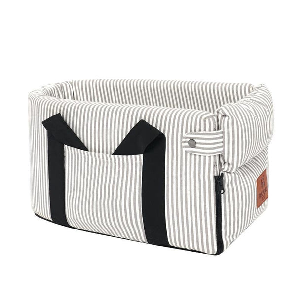 Portable Cat Dog Bed Travel Central Control Car Safety Pet Seat Transport Dog Carrier Protector For Small Dog Chihuahua Teddy 0 DailyAlertDeals Stripe 42x20x22cm China