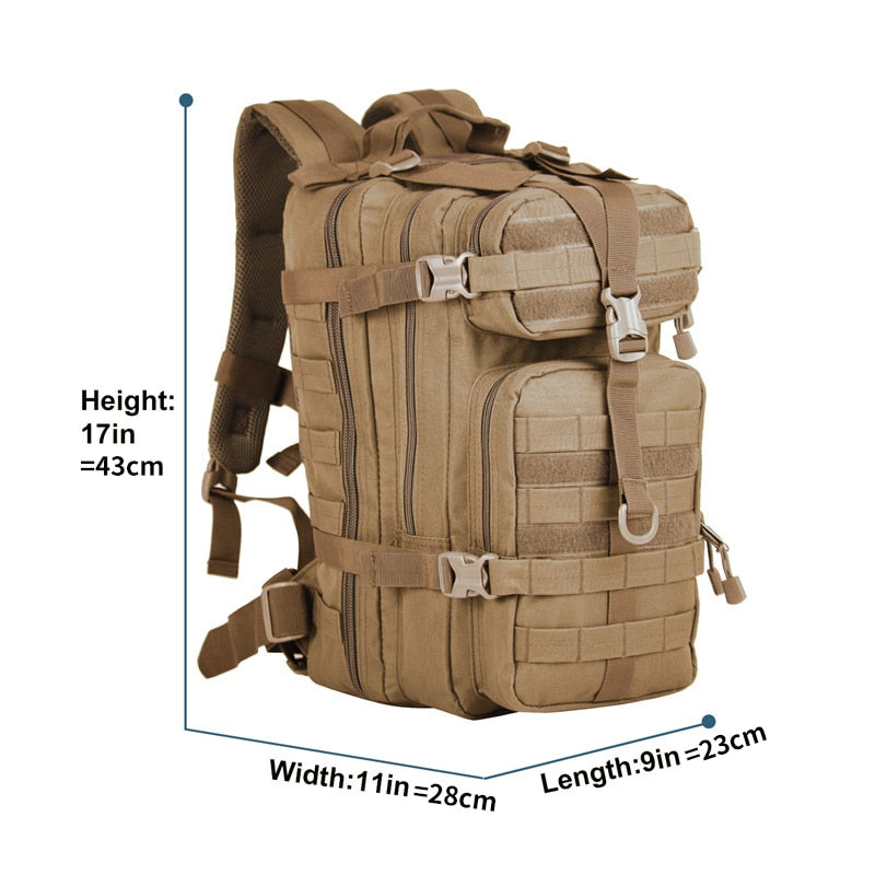 Men Army Military Tactical Backpack 1000D Polyester 30L 3P Softback Outdoor Waterproof Rucksack Hiking Camping Hunting Bags Men Army Military Tactical Backpack DailyAlertDeals   