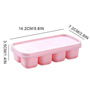 Silicone Ice Cube Mould With DIY Lid 8 Grid Soft Bottom Ice Cube Mold Square Fruit Ice Cube Maker Tray Kitchen Bar Tools 0 DailyAlertDeals   