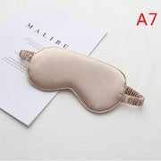 1Pc Eyeshade Sleeping Eye Mask Cover Eyepatch Blindfold Solid Portable New Rest Relax Eye Shade Cover Soft Pad eye cover DailyAlertDeals as pic 6  