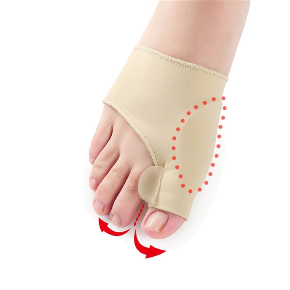 1Pair Toe Separator Foot Corrector Toe Straightener Foot Pain Relief Toe Spacers for Men and Women Easy Wear in Shoes Toe Seperator DailyAlertDeals   
