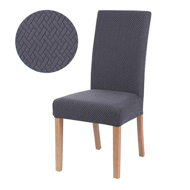 1/2/4/6 Pieces jacquard fabric Chair Cover Universal Size Most Cheap Chair Covers Seat Slipcovers For Dining Room Home Decor high chair covers DailyAlertDeals 3786-08 China 1 Piece