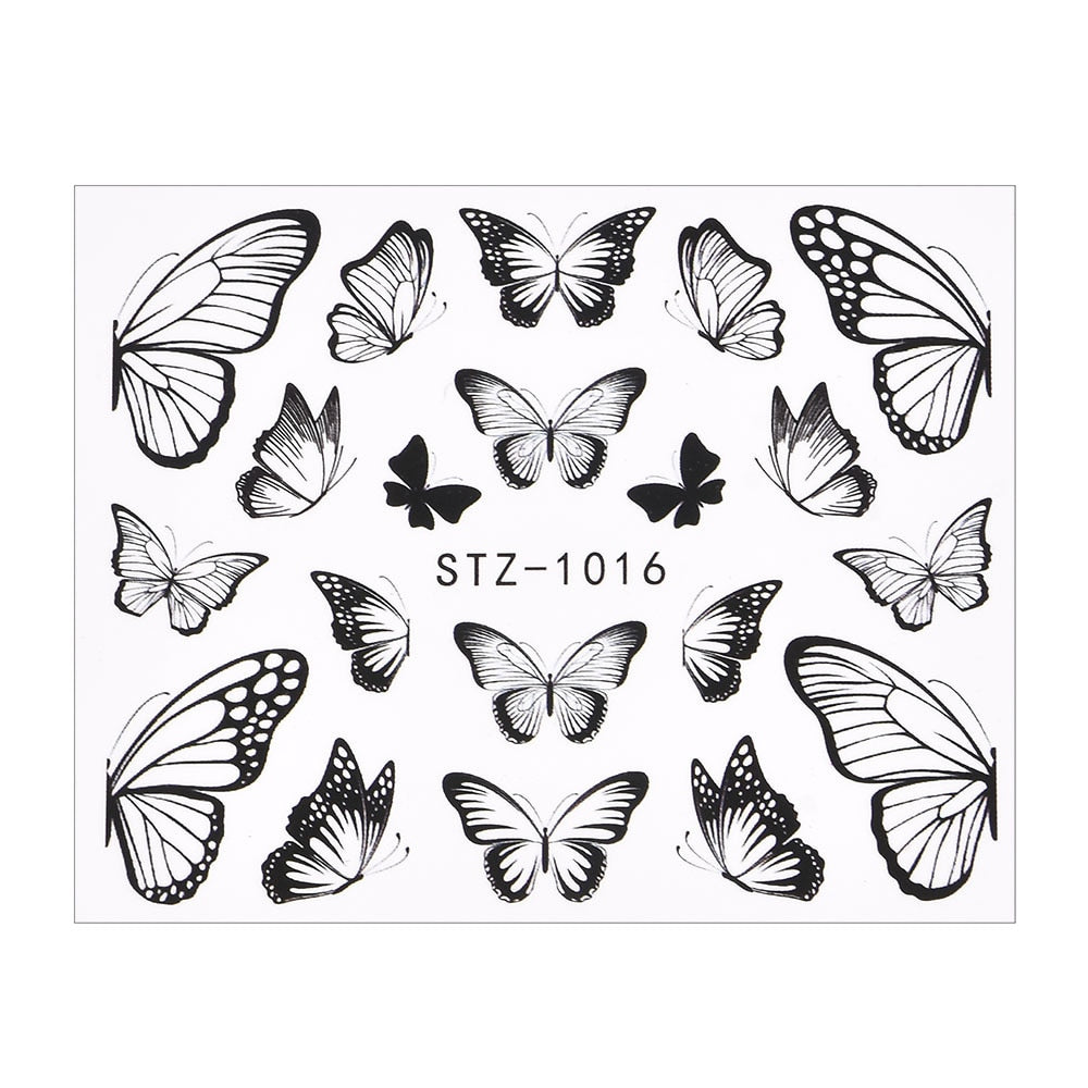 1Pcs Water Nail Decal and Sticker Flower Leaf Tree Green Simple Summer DIY Slider for Manicure Nail Art Watermark Manicure Decor Nail Sticker DailyAlertDeals TA611  
