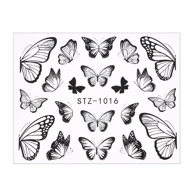 1Pcs Water Nail Decal and Sticker Flower Leaf Tree Green Simple Summer DIY Slider for Manicure Nail Art Watermark Manicure Decor 0 DailyAlertDeals TA611  