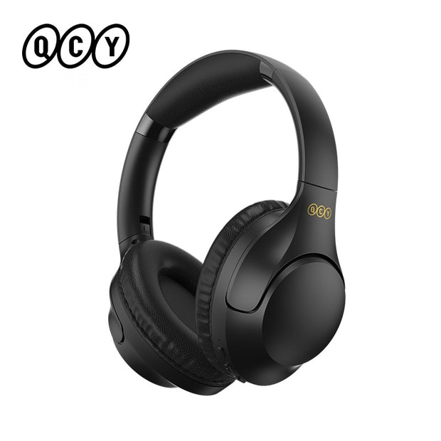 H2 Wireless Headphone Bluetooth 5.3 Earphone BASS HIFI Stereo Headset 78ms Low Latency for Music Gaming 60-Hour Playtime headphones DailyAlertDeals H2 BLACK USA 