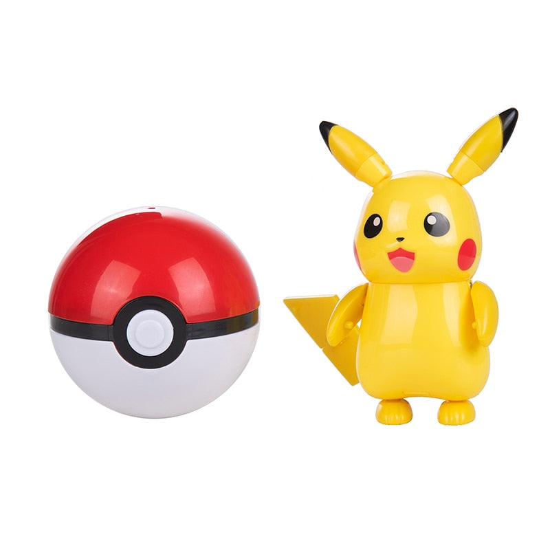 Pokemon Ball Figures  Pokeball Genuine Original Box or Without Box Deformation Toy Pikachu Charizard Pocket Monster Model Gift Pokemon Action Figures DailyAlertDeals   