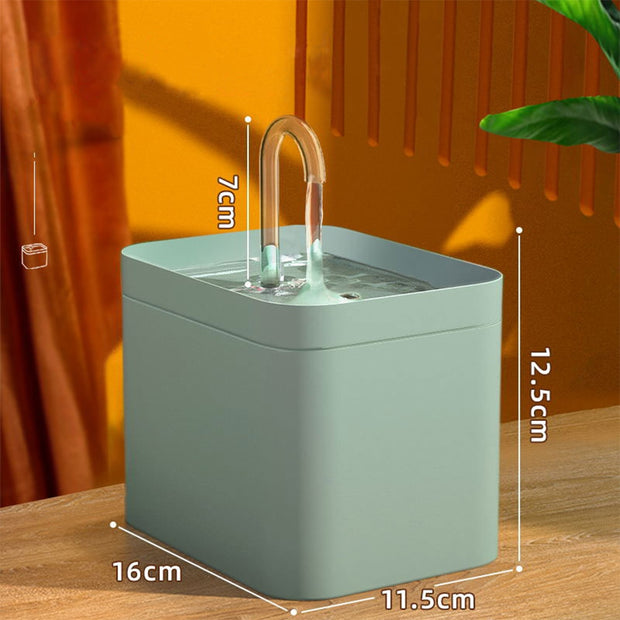Cat Water Fountain Auto Filter USB Electric Mute Cat Drinker Bowl 1.5L Recirculate Filtring Drinker for Cats Pet Water Dispenser 0 DailyAlertDeals Blue USB China