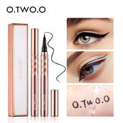 O.TWO.O Eyeliner Pencil Liquid Eye Liner Waterproof Smudge Proof Quick Drying 12 Hour Wear Ultra Fine Black Eyeliner for Arrows 0 DailyAlertDeals   