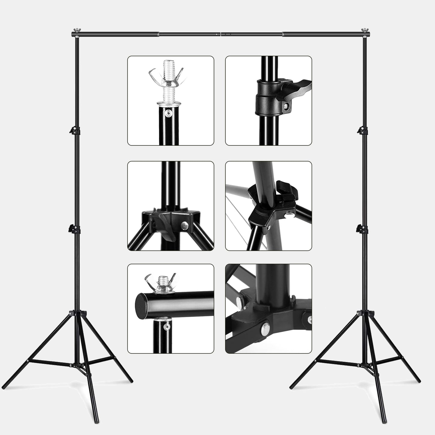 Photography Studio Backdrop Stand Photo Video Studio Background Stand Backdrop Support System Kit Scenery Shelf Frame Light Kit Background Stand DailyAlertDeals   