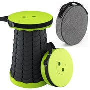 Portable Telescopic Folding Stool Outdoor Camping Retractable Stools for Travel Hiking Beach Chair Foldable Fishing Stool Chairs Folding Chairs & Stools DailyAlertDeals China Green with Bag 