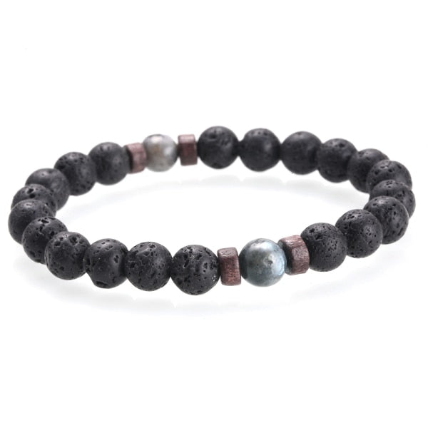 Men Bracelet Natural Moonstone Bead Tibetan Buddha Bracelet chakra Lava Stone Diffuser Bracelets Men Jewelry gift 0 DailyAlertDeals E  