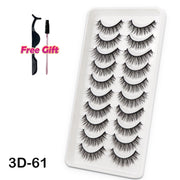 5/10Pairs 3D Mink Lashes Natural Eyelashes Dramatic False Eyelashes Faux Cils Makeup Wholesale Fake Eyelash Extension maquiagem 0 DailyAlertDeals 10Pairs-3D61 China 