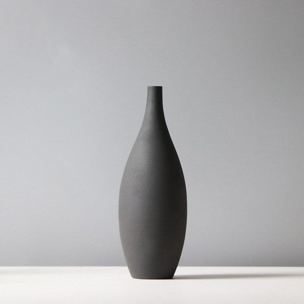 Handmade Matte Ceramic Vase | Morandi Modern Vase | Decorative Flower Vase Pot | Ceramic Pottery Pot | Minimal Vase | Table Decoration Morandi Vases DailyAlertDeals D  