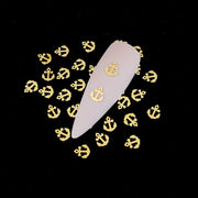 100Pcs/Lot Gold Metal Nail Decals Ultra-thin Flakes Nail Bling Rhinestone Cute 3D Nail Art Decorations Charm Nail Art Rivets 0 DailyAlertDeals 806  