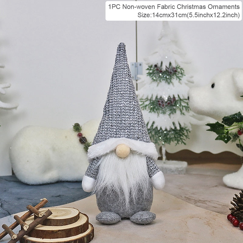 Christmas Doll Ornaments Merry Christmas Decorations For Home Table Decor Xmas Gift 2022 Navidad Happy New Year Decor 2023 Noel Christmas elf doll DailyAlertDeals Xmas doll 16 China 