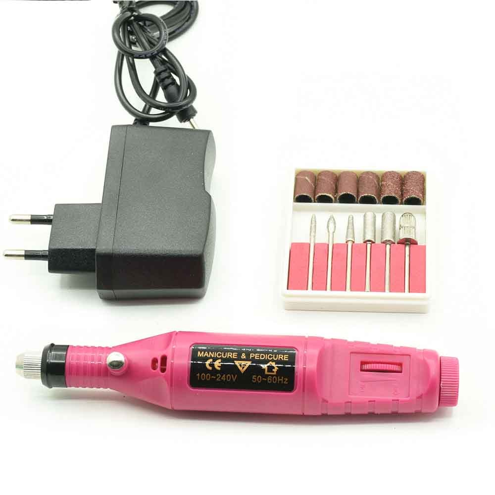 Professional Electric Manicure Manchine EU Plug Nail File Drill Machine for Manicure Pedicure Nail Art Nail Polishing Tool Kit Electric Manicure Drill & Accessory DailyAlertDeals mini China 