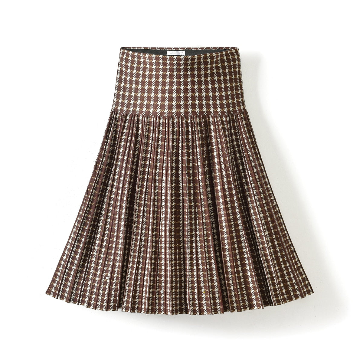 2022 Women Knitted Pleated Skirts Fashion High Waist Knit Dress Solid Color Female Classic Skirt 0 DailyAlertDeals Black XS 
