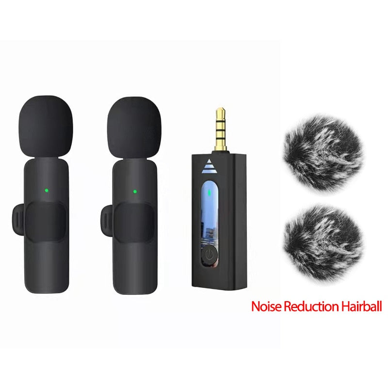 Wireless 3.5mm Lavalier Lapel Microphone Omnidirectional Condenser Mic for Camera Speaker Smartphone,Recording Mic for Youtube Microphones DailyAlertDeals k35 2 Hairball  