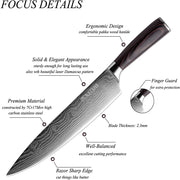 XITUO 1-5PCS set Chef Knife Japanese Stainless Steel Sanding Laser Pattern Knives Professional Sharp Blade Knife Cooking Tool 0 DailyAlertDeals   