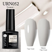 UR SUGAR 7.5ml Dark Purple Gel Nail Polish Soak Off UV LED Semi Permanent Gel Varnishes Manicure Nails Art Matte Top Coat Needed nail polish DailyAlertDeals URN052  