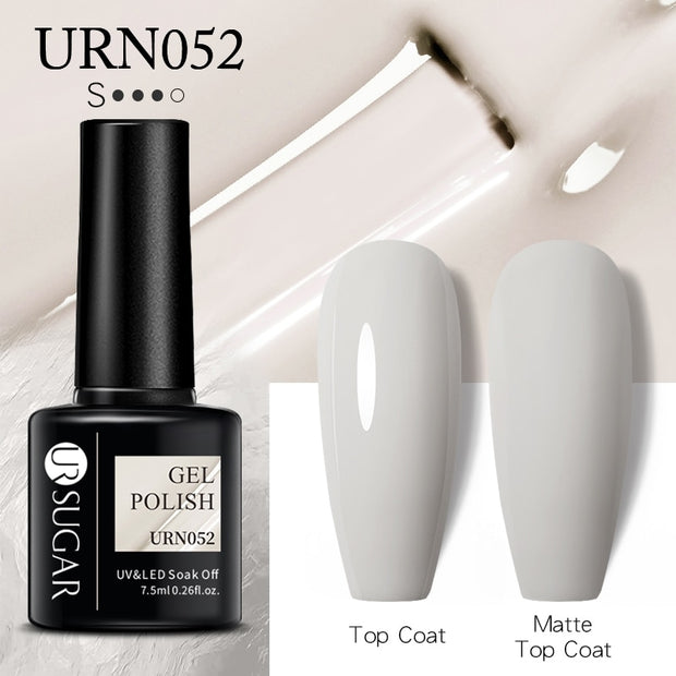 UR SUGAR 7.5ml Dark Purple Gel Nail Polish Soak Off UV LED Semi Permanent Gel Varnishes Manicure Nails Art Matte Top Coat Needed nail polish DailyAlertDeals URN052  