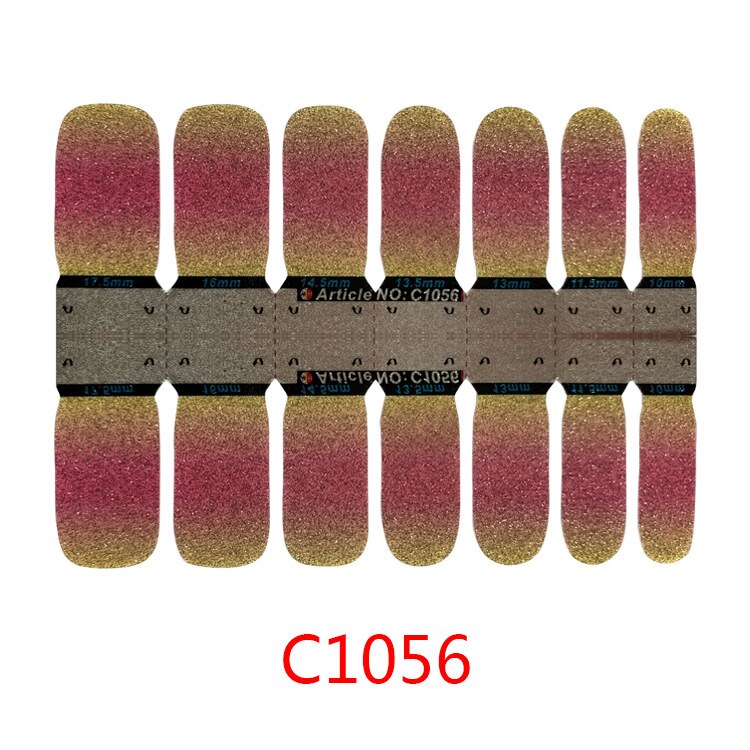 1sheet Korean Nail Polish Strips DIY Waterproof Nail Wraps Mixed Patterns Full Nail Patch Adhesive for Women Nail Art Stickers nail decal sticker DailyAlertDeals
