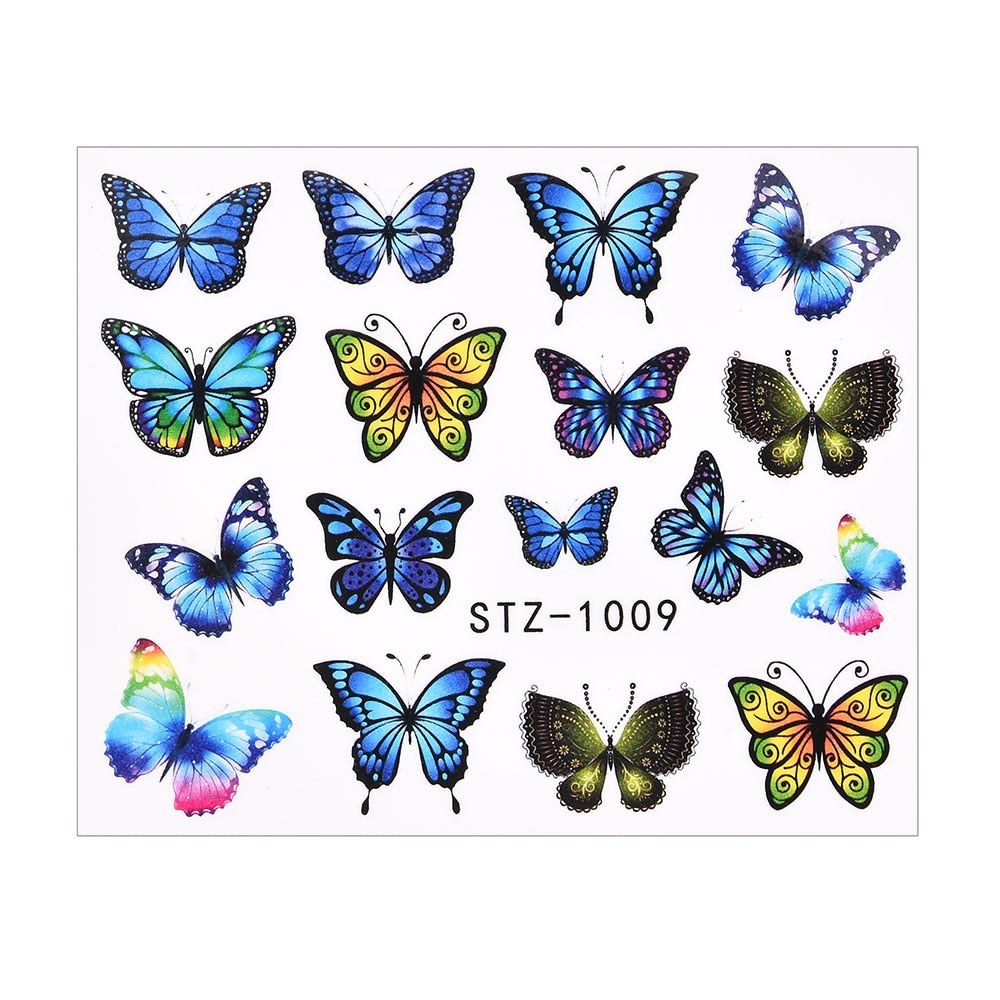 1Pcs Water Nail Decal and Sticker Flower Leaf Tree Green Simple Summer DIY Slider for Manicure Nail Art Watermark Manicure Decor 0 DailyAlertDeals TA630  