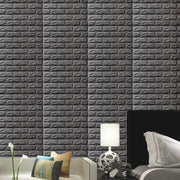 10pcs 3D Wall Sticker Imitation Brick Bedroom Decoration Waterproof Self Adhesive Wallpaper For Living Room Kitchen TV Backdrop 0 DailyAlertDeals Black China 