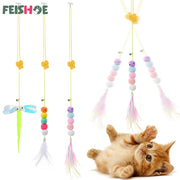 Interactive Hanging Cat Toy Simulation Cat Toy Funny Self-hey Interactive Toy for Kitten Playing Teaser Wand Toy Cat Supplies Hanging Cat Toy DailyAlertDeals   