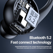 Bluetooth 5.2 Earphone Noise Cancelling Sports Wireless Business Headphones Headset Waterproof Hanging Single Ear Earbuds 0 DailyAlertDeals   
